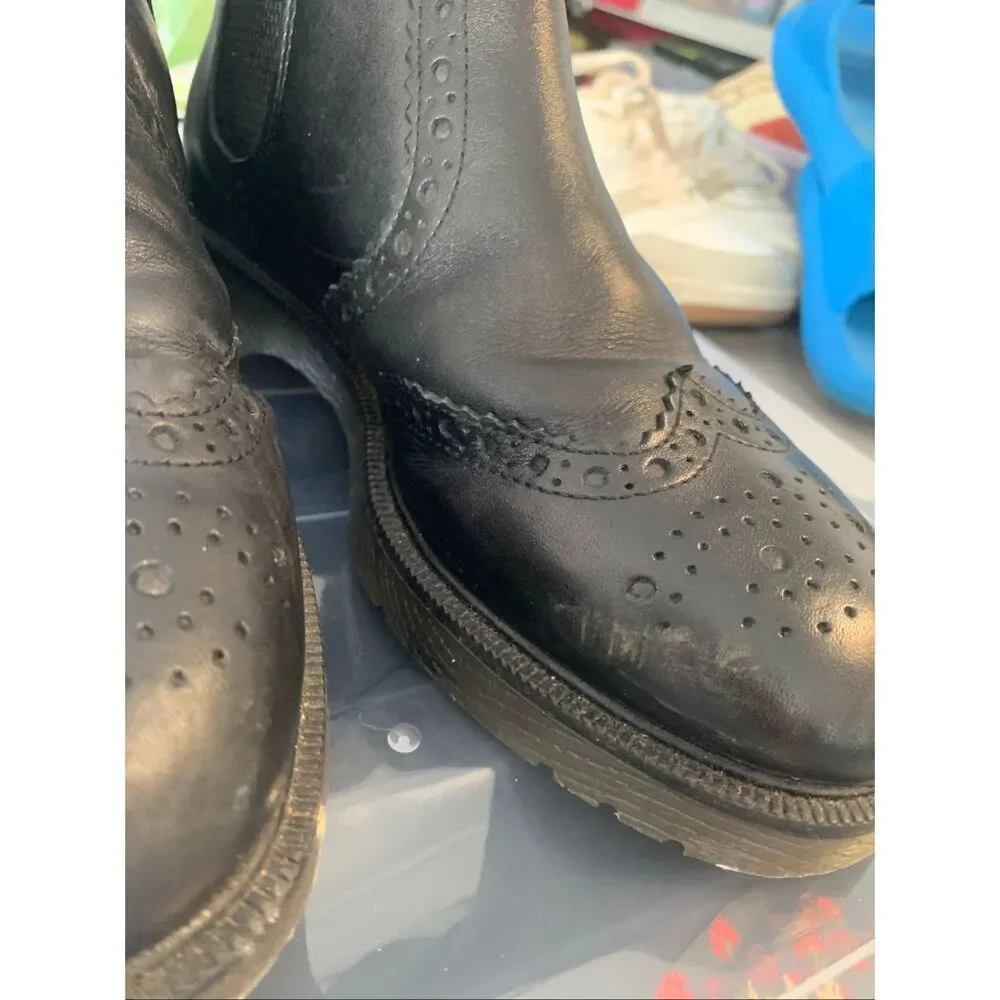 Frank James Brogue Leather Upper Dealer Boots